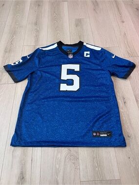 NFL Royal Blue #5 Men's Football Jersey